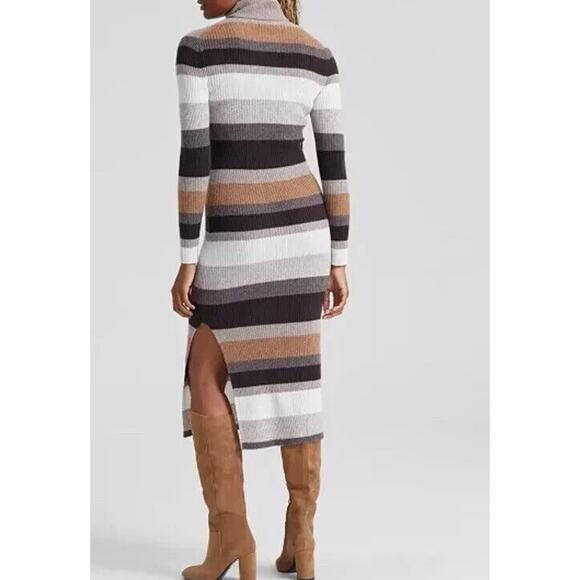 Stunning Charter Club Women XS 100% Cashmere Turtleneck Sweater Dress, Browns - Picture 2 of 7